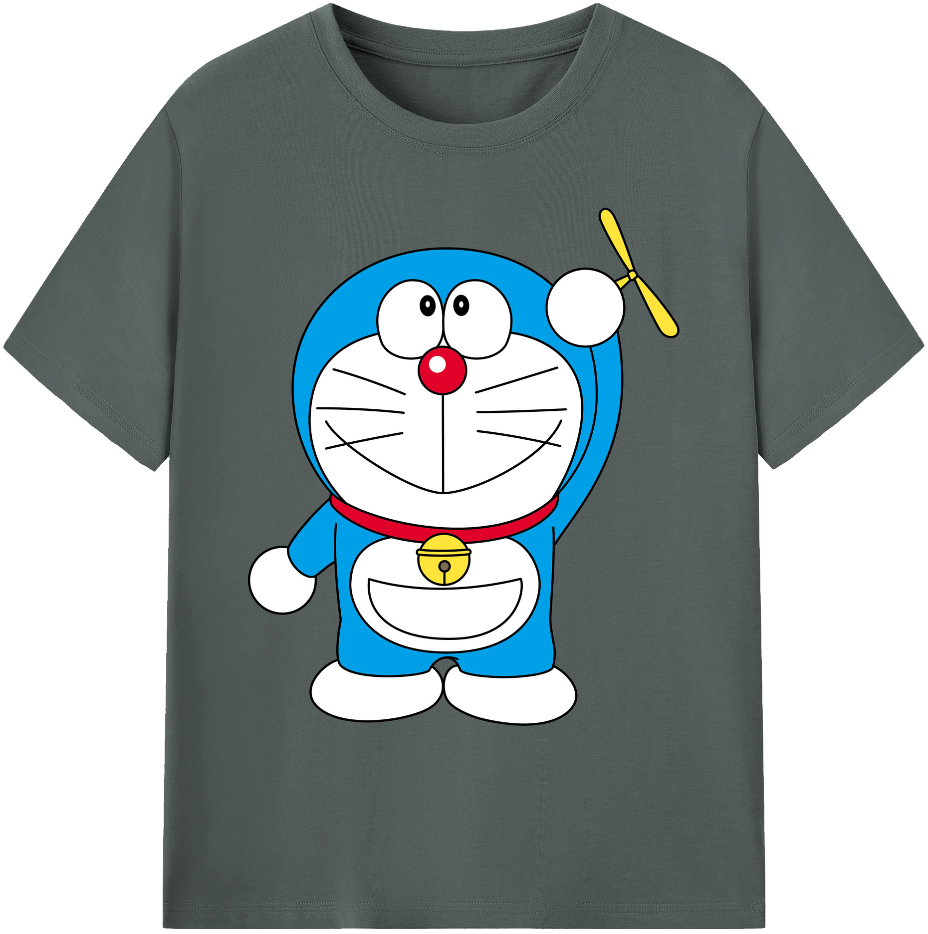 （画像用） ドラえもん Doraemon 綿100％ メンズ半袖Tシャツ｜肌触りやわらか＆通気性